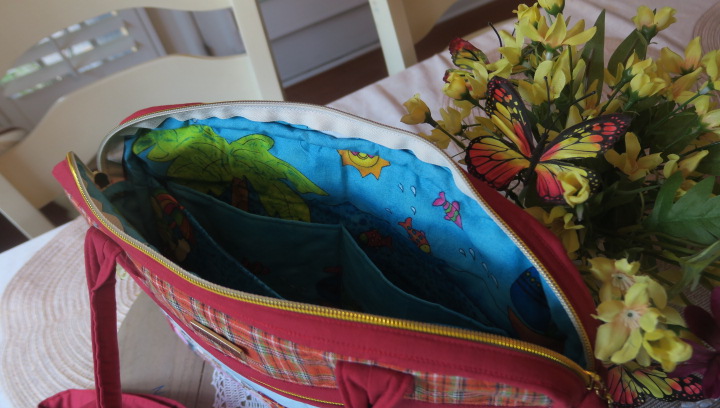 Handmade iPad & Notebook Bag – Whimsical Children Appliqué Design - Image 4