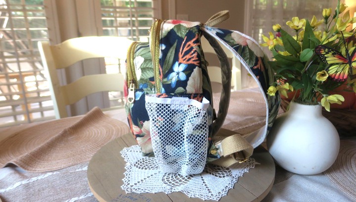 Coastal Garden Waterproof Canvas Mini Backpack - Image 7