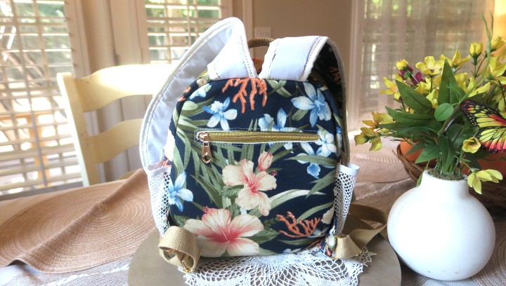 Coastal Garden Waterproof Canvas Mini Backpack - Image 6