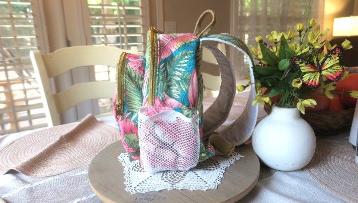 Tropical Paradise Waterproof Canvas Mini Backpack - Image 9