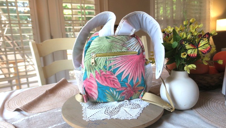 Tropical Paradise Waterproof Canvas Mini Backpack - Image 8