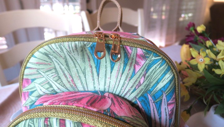Tropical Paradise Waterproof Canvas Mini Backpack - Image 5