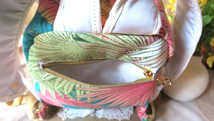 Tropical Paradise Waterproof Canvas Mini Backpack - Image 2
