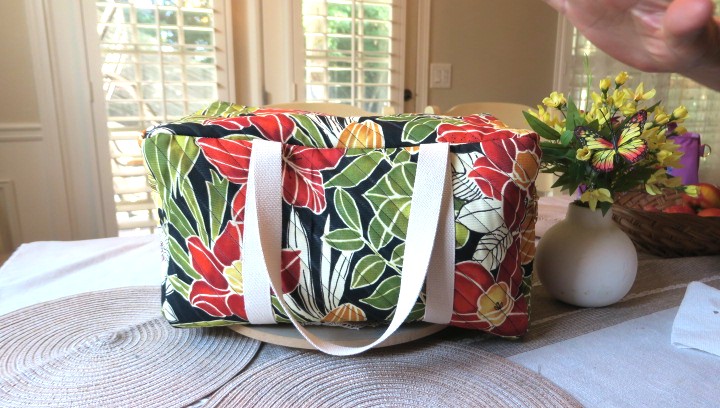 Handmade Tropical Floral Travel Bag Set – Tote and Duffle - Image 5