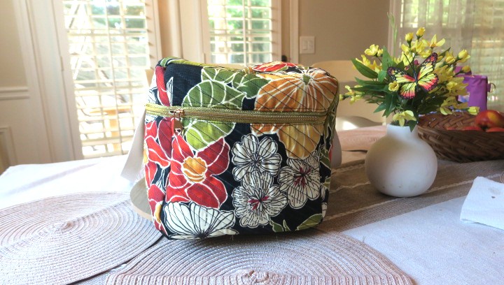Handmade Tropical Floral Travel Bag Set – Tote and Duffle - Image 6